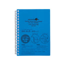 LIHIT LAB. AQUA DROPs ツイストノート A6 青 リーフ 1冊 30枚