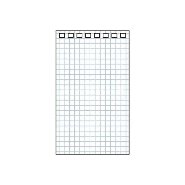 LIHIT LAB. オープンリングノート・ツイストノート 適合リーフ・薄色方眼罫 メモサイズ  1組 40枚