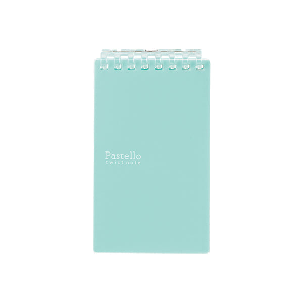リヒト Pastello ツイストノート（メモサイズ） メモサイズ ライトグリーン リーフ 40枚