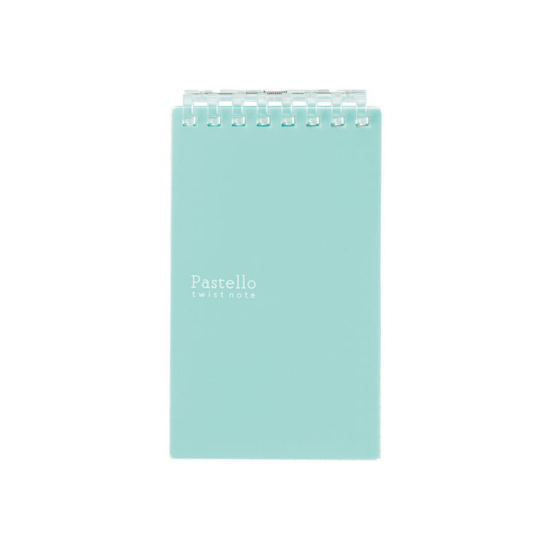 リヒト Pastello ツイストノート（メモサイズ） メモサイズ ライトグリーン リーフ 40枚