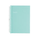 LIHIT LAB. Pastello ツイストノート A6 ライトグリーン リーフ 1冊 30枚