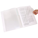 リヒト クリヤーブック（オープンポケット） A4 乳白 ポケット（10ポケット） 5枚