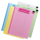 リヒトラブ AQUA DROPs クリップボード A4 赤 1枚