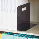 リヒトラブ  ブックエンド・ワイドタイプ（マグネット付）  黒  1個