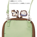 にゃんシーン ショルダーポーチ  ピスタチオグリーン  1個