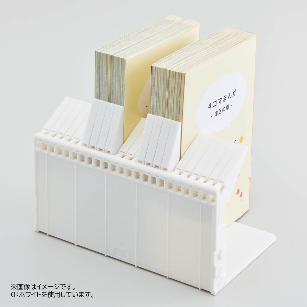 1冊でも倒れないブックスタンド ブラック 1個入