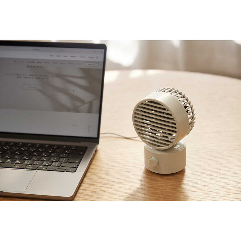 デスクファン Silky Wind Mini ライトグレー メーカー直送 ▼返品・キャンセル不可【他商品との同時購入不可】