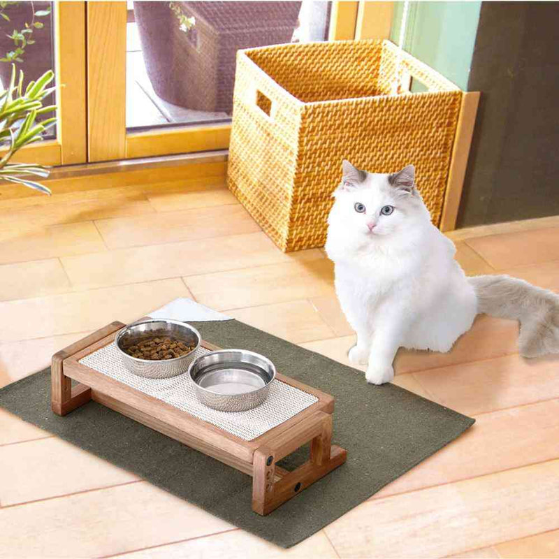 necoco 高さと角度を変えられるウッディキャットテーブル メーカー直送▼返品・キャンセル不可【他商品との同時購入不可】