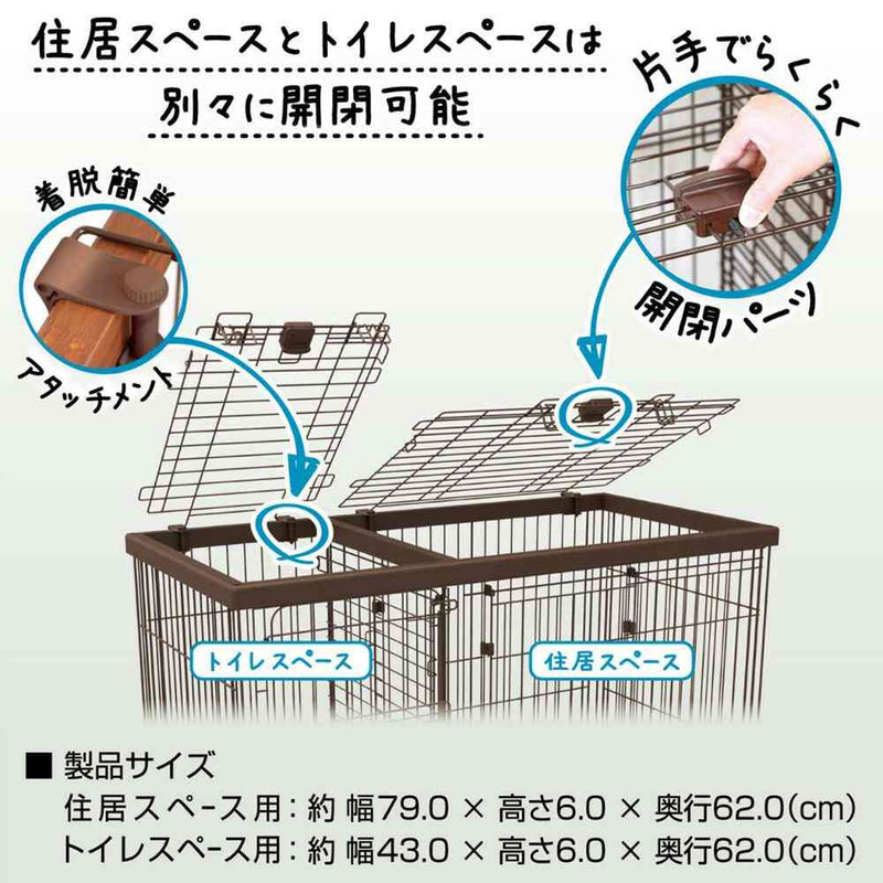 トイレのしつけが出来る ドッグルームサークル レギュラー専用屋根 メーカー直送▼返品・キャンセル不可【他商品との同時購入不可】