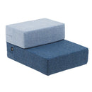 ファブリッククッションステップ オーシャンブルー メーカー直送▼返品・キャンセル不可【他商品との同時購入不可】