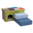 ファブリッククッションステップ オーシャンブルー メーカー直送▼返品・キャンセル不可【他商品との同時購入不可】