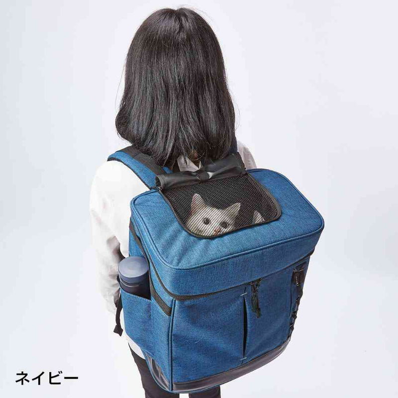 Liscio CAT リュックキャリー ネイビー メーカー直送▼返品・キャンセル不可【他商品との同時購入不可】
