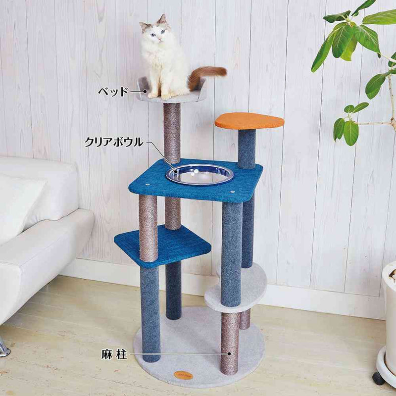 ねこまどフロートテラスキャットポール メーカー直送▼返品・キャンセル不可【他商品との同時購入不可】