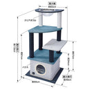 necoco キャットリビングタワー クリアボウル＆ハウスタイプ メーカー直送▼返品・キャンセル不可【他商品との同時購入不可】