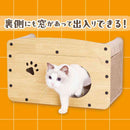 猫用おもちゃ くつろげる ねこまどつめみがきハウス メーカー直送▼返品・キャンセル不可【他商品との同時購入不可】