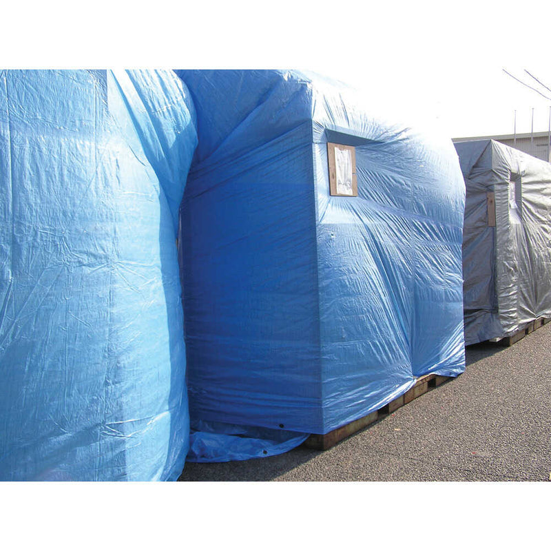 ＃3000ブルーシート大畳み 7.2m×9.0m （3枚入） メーカー直送 ▼返品・キャンセル不可【他商品との同時購入不可】