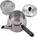 和平フレイズ 煎紗横手ストレーナ型急須 0.7l シルバー