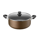 和平フレイズ おおらか鍋IH対応両手鍋 28cm ブラウン