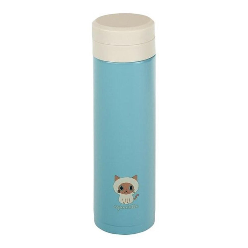 和平フレイズ にゃんこれマグ 300ml ちょこん 水色