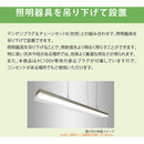 LED一体型ベース照明両反射笠形プルスイッチ付4000lm メーカー直送 ▼返品・キャンセル不可【他商品との同時購入不可】