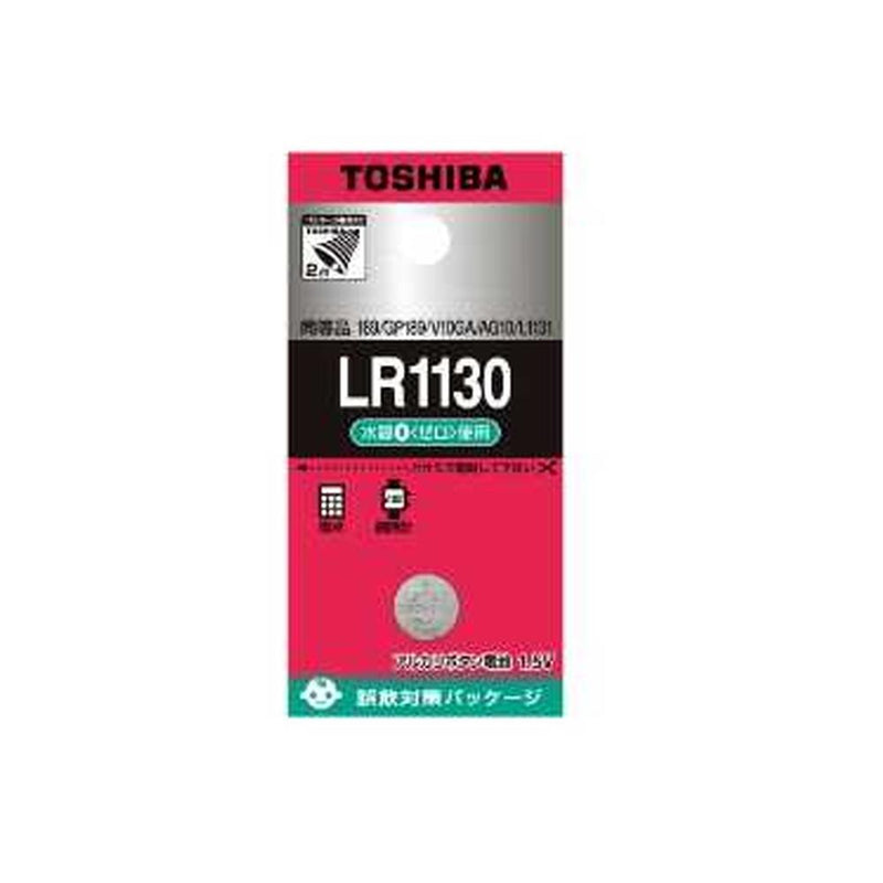 東芝 TOSHIBA アルカリボタン電池 1.5V LR1130EC