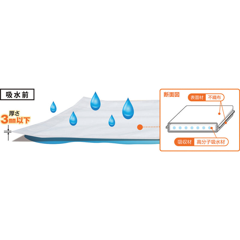 水たまり吸水シート 10枚組 395×625×17mm メーカー直送 ▼返品・キャンセル不可【他商品との同時購入不可】