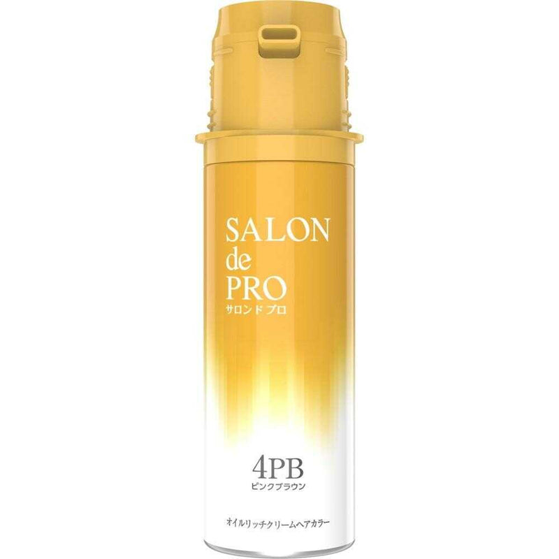 【医薬部外品】サロンドプロ オイルリッチクリームヘアカラー（白髪用）4PB ピンクブラウン 1剤56g・2剤44g