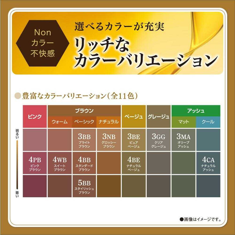 【医薬部外品】サロンドプロ オイルリッチクリームヘアカラー（白髪用）4PB ピンクブラウン 1剤56g・2剤44g