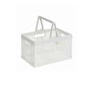 天馬 折りたたみバスケットハンドル付きM ホワイト