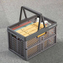 天馬 折りたたみバスケットハンドル付きL グレー