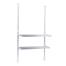 Takubo Kogyo 2-tier extendable tension shelf