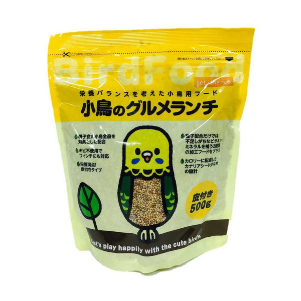 ペットライブラリー petitneru 小鳥のグルメランチ皮付き 500g