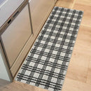 オカトー マーレインテリアマットNチェック アイボリー