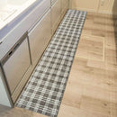 オカトー マーレインテリアマットチェック252 幅252×奥行45cm グレー