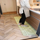 オカトー ナチュラルキッチンマット45180 グリーン