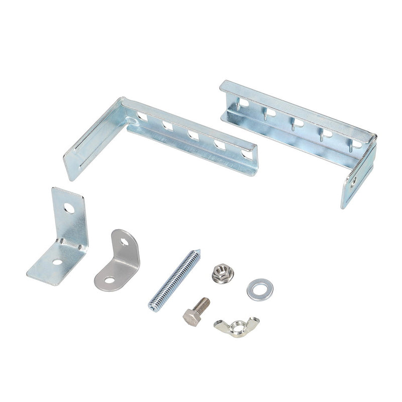 Amon Garage Mirror Attachment Block Wall Hardware 6955 ・Body x 1 each・L-shaped bracket (large)×1・Wing nut (M8)×1・Adjuster (M8)×1・Washer (M8)×1・L-shaped bracket ( small) x 1, hex bolt (M6) x 1, flange nut (M6) x 1