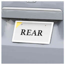 セイワ GLOSSYナンバーフレームセットWH K444 2枚セット