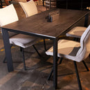 ダイニングテーブル Granada ストームグレー165　メーカー直送▼返品・キャンセル不可【他商品との同時購入不可】