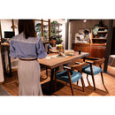 ダイニングテーブル Moana 150 ウォールナット突板　メーカー直送▼返品・キャンセル不可【他商品との同時購入不可】