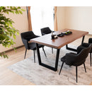 ダイニングテーブル Moana 150 ウォールナット突板　メーカー直送▼返品・キャンセル不可【他商品との同時購入不可】