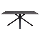 ダイニングテーブル Brescia ストームグレイ165　メーカー直送▼返品・キャンセル不可【他商品との同時購入不可】