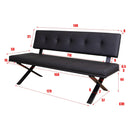 ダイニングセット ブレシア ストームグレー-BK 165 メーカー直送▼返品・キャンセル不可【他商品との同時購入不可】