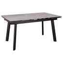 ダイニングテーブル 伸長 Grasty コーラルグレー メーカー直送▼返品・キャンセル不可【他商品との同時購入不可】