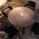 サークルテーブル Olbia ストームグレー 100　メーカー直送▼返品・キャンセル不可【他商品との同時購入不可】