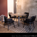 サークルテーブル Olbia ストームグレー 110　メーカー直送　▼返品・キャンセル不可【他商品との同時購入不可】