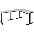 L字型デスク Rosen 110＋120 パールホワイト　メーカー直送▼返品・キャンセル不可【他商品との同時購入不可】