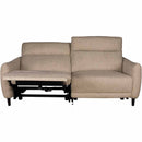 モーションソファー Makarov 3P BR W195 メーカー直送▼返品・キャンセル不可【他商品との同時購入不可】