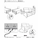 モーションソファー Makarov 3P BR W195 メーカー直送▼返品・キャンセル不可【他商品との同時購入不可】