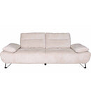 ソファー CROWN 3P WH メタル脚 設置付 メーカー直送▼返品・キャンセル不可【他商品との同時購入不可】