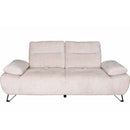 ソファー CROWN 2.5P WH メタル脚 設置付 メーカー直送▼返品・キャンセル不可【他商品との同時購入不可】